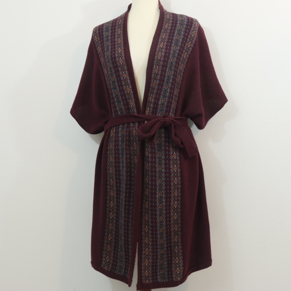 Ralph Lauren Cotton Knit Pattern Cardigan Sweater